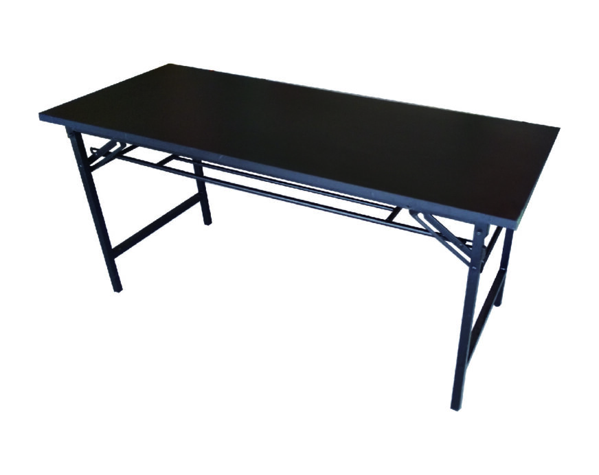 長方形テーブル　W1500×D600（黒）